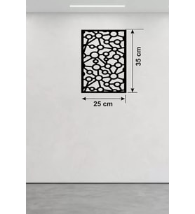 Bağlantı Temalı Ahşap Duvar Tablosu - 25X35 Cm Kesim Soyut Pano