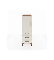 Kronos Dolap 2 Raflı 3 Çekmeceli Tek Kapaklı 44x59x134 Çam-Aytaşı