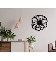 BK Home Dekoratif 45cm Ahşap Duvar Saati-34 (Beyaz)
