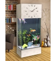 Led Işıklı Saatli Kule Akvaryum Seti