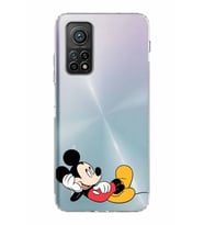 Xiaomi Mi 10T  Kamera Korumalı Kapak Mickey Mouse Tasarımlı Şeffaf  Kılıf
