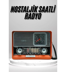 Nostaljik Radyo Taşınabilir Bluetooth Bağlantılı Hoparlör Radyo