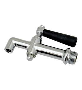 Semaver İle Uyumlu Musluk Göstergesiz, Dıştan Dişli, Contalı, Somunlu, Demir, Kazan Musluğu 11X6cm