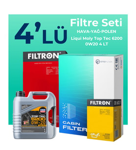 Filtron Audi Q2 1.0 Tfsi Filtre Bakım Seti Liqui Moly Motor Yağlı (2016-2023) 4 Lü