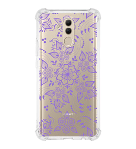 Huawei Mate 20 Lite  Köşe Korumalı Antişok Kapak Nostalji Desen Tasarımlı Şeffaf  Kılıf