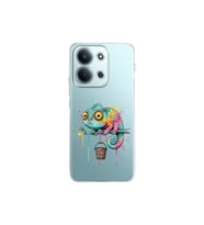 Xiaomi Redmi 15C 4G ile Uyumlu Splash Bukalemun Tasarımlı Şeffaf Silikon Kılıf