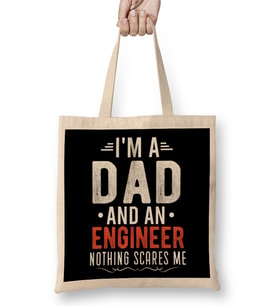 Mens Dad And Engineer Funny Fathers Gift Ideas 03 Bez Çanta Uzun Saplı