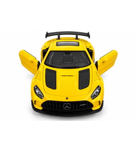 12 Cm Oyuncak Metal Spor Araba Mercedes-AMG GT Black Series Sarı