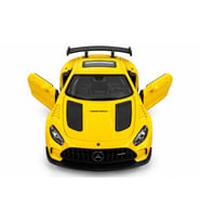 12 Cm Oyuncak Metal Spor Araba Mercedes-AMG GT Black Series Sarı