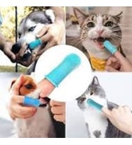 Kedi & Köpek Diş Fırçası Pratik Silikon Parmak Fırça Plak Tartar Diş Eti Bakımı