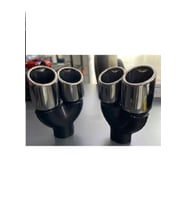 76 Mm Çiftli (içi Boş) Egzoz Ucu Sağ Sol Takım ( Iki Adet)