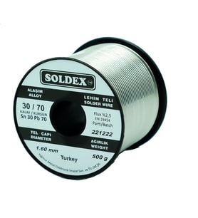 Soldex 1.60mm 500gr Sn30 Pb70 Lehim Teli