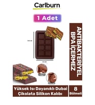 Bpa İçermez Esnek Dayanıklı Büyük Yüksek Isı Dayanıklı Dubai Çikolata Silikon Kalıbı Kabı 1 Adet