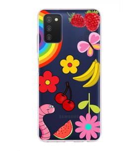PrintiFy Samsung Galaxy A03S ile Uyumlu 1mm Slim Fit Water Color 5 Baskılı Şeffaf  Kılıf
