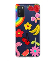 PrintiFy Samsung Galaxy A03S ile Uyumlu 1mm Slim Fit Water Color 5 Baskılı Şeffaf  Kılıf