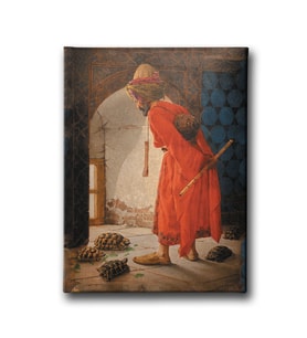 Kamlumbağa Terbiyecisi Canvas Tablo MSD111