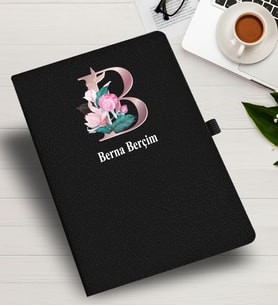 Kişiye Özel harf Tasarımlı  İsme Özel Defter