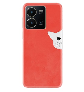 Vivo Y22 Kılıf Silikon Desen Özel Seri Kedoş 1735