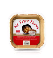 50PCS KARE TABAN: 20CM - KENAR: 4.5CM AİR FRYER PİŞİRME KALIP KAĞIT (5343)