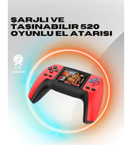 P5 Mini Retro Oyun Konsolu – Tak-Çalıştır, 520 Hazır Oyun, Portatif Kullanım