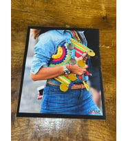 ZİRKON TAŞLI PUL PAYETLİ RENKLİ KADIN ARMA DİKİŞ APLİKE 23X19 CM