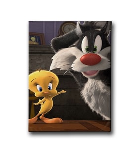 Tweety ve Kedi Çocuk Kanvas Tablo ÇOD110