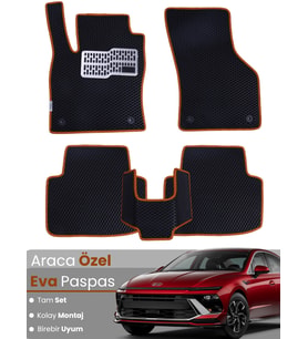 HYUNDAİ SONATA HYBRİD (2024-2025) Uyumlu EVA Paspas Tam Set–Araca Özel,Kolay Montaj,Su Geçirmez