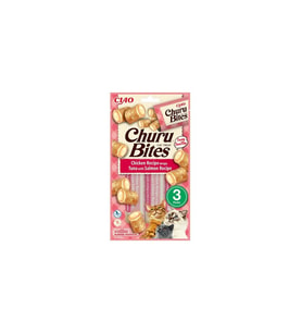 Inaba Ciao Churu Bites Tavuk Sargılı Ton Balıklı ve Somonlu Kedi Ödül Maması 3 x 10 Gr