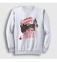 Presmono Unisex Beyaz Somebody's Watching Me Doechii Sweatshirt 545168tt