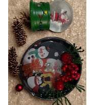 RÜWÜZEL Noel Babalı Kar Küresi & Jel Mum Seti