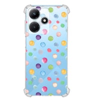 PrintiFy İnfinix Hot 30i Uyumlu Water Color 6 Baskılı Şeffaf Köşe Korumalı Antişok Kılıf
