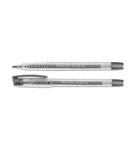 Jel Kalem Gümüş Jel Kalem Renk 1.0mm Pensan Simli Gel Tükenmez Kalem Gümüş Renk