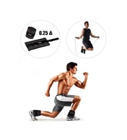 Spor Byfit 2 Adet Siyah El veya Ayak Bileği Ağırlığı + Atlama ipi HEDİYELİ