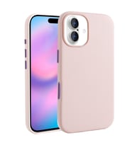 Apple iPhone 17 Uyumlu Kılıf M-safe Şarj Özellikli PU Deri Görünümlü Zore Kupra Kapak (Pembe)