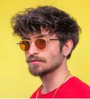 Wilson Mat Krem Unisex Polarize Güneş Gözlüğü