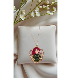 Miyuki Boncuk El Yapımı Melek Kolye 3