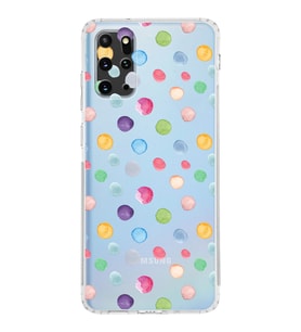 PrintiFy Samsung Galaxy S20 Plus ile Uyumlu 1mm Slim Fit Water Color 6 Baskılı Şeffaf  Kılıf
