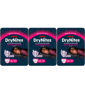 Drynites Emici Gece Külodu/Külot Bez Kız 13+ Yaş (48-60KG) X Large 60 Adet Mega Pk (3PK*20)
