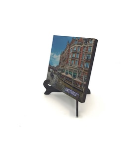 Amsterdam Görseli Baskılı MDF Masaüstlük 10X10