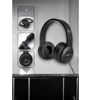 Kulak Üstü Tf Kart Ve Aux Destekli Ergonomik Bluetooth Kulaklık