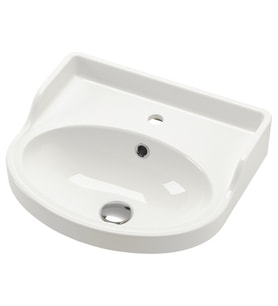 Yarı Gömme Lavabo, Beyaz, 50x44 cm