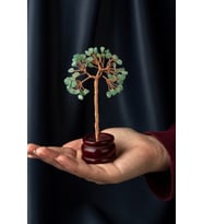 Aventurin Taşı El Yapımı 4x11cm Doğal Taş Dekoratif Hayat Ağacı