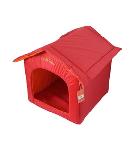 La Vista Dış Mekan Kedi ve Köpek Kulübesi Kırmızı 50-55-52cm