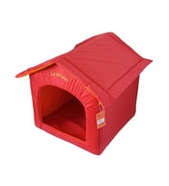 La Vista Dış Mekan Kedi ve Köpek Kulübesi Kırmızı 50-55-52cm