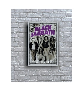 Black Sabbath Müzik grubu Poster Albüm Kapak Ahşap Tablo