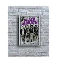Black Sabbath Müzik grubu Poster Albüm Kapak Ahşap Tablo