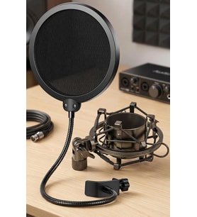 Lastvoice PS-01SHX Stüdyo Çift Katman Pop Filtre + Shock Mount