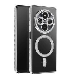 Xiaomi Redmi 14c Joke Simli Magneticsafe Kılıf - Gümüş