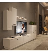 Decoraktiv Eko 6B Slm Std Tv Ünitesi Tv Sehpası - Parlak Beyaz