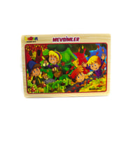 Ahşap Puzzle Mevsimler 20 Parça Puzzle Çarpım Tablosu